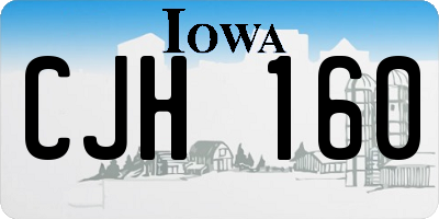 IA license plate CJH160