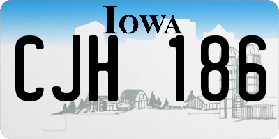 IA license plate CJH186