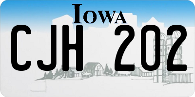 IA license plate CJH202