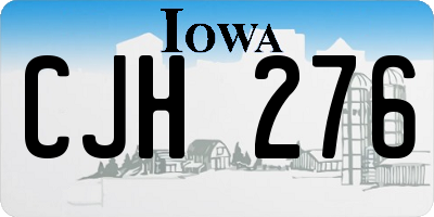 IA license plate CJH276