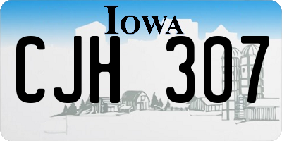 IA license plate CJH307