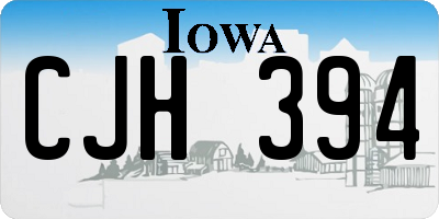 IA license plate CJH394