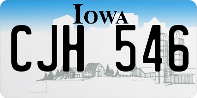 IA license plate CJH546