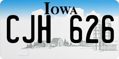 IA license plate CJH626