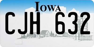 IA license plate CJH632
