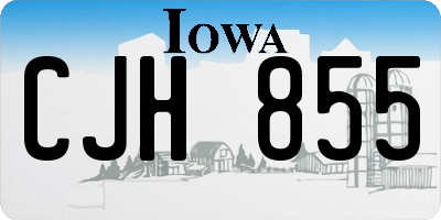 IA license plate CJH855