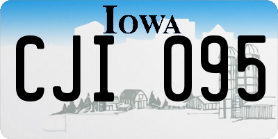 IA license plate CJI095