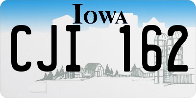 IA license plate CJI162