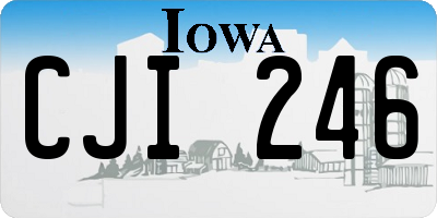 IA license plate CJI246