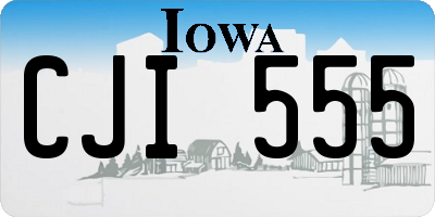 IA license plate CJI555