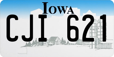 IA license plate CJI621