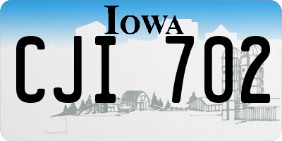 IA license plate CJI702