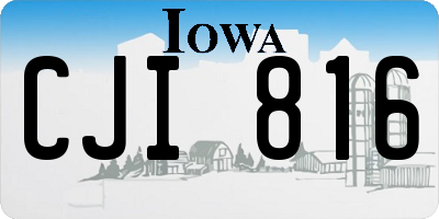 IA license plate CJI816