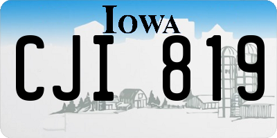 IA license plate CJI819