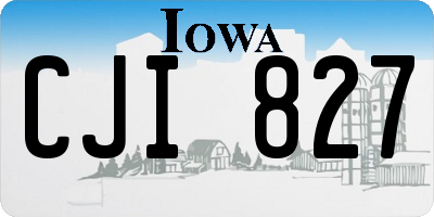 IA license plate CJI827