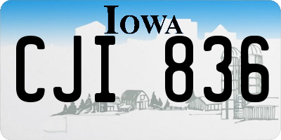 IA license plate CJI836