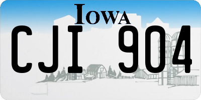 IA license plate CJI904