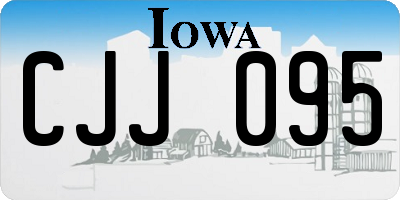 IA license plate CJJ095