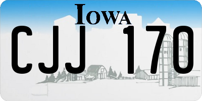 IA license plate CJJ170