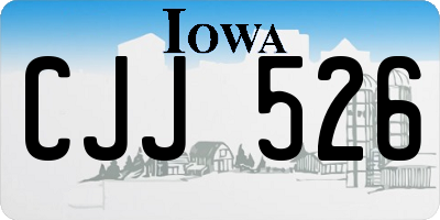 IA license plate CJJ526