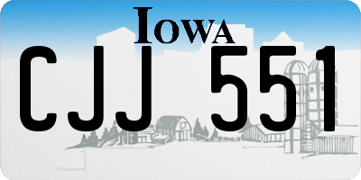 IA license plate CJJ551