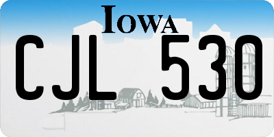 IA license plate CJL530