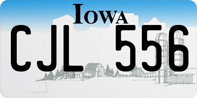 IA license plate CJL556