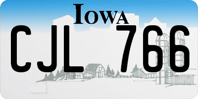 IA license plate CJL766