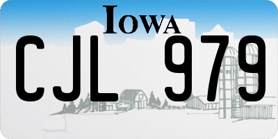 IA license plate CJL979