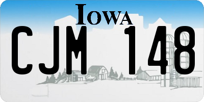 IA license plate CJM148