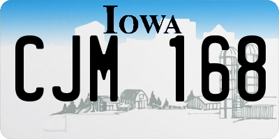 IA license plate CJM168