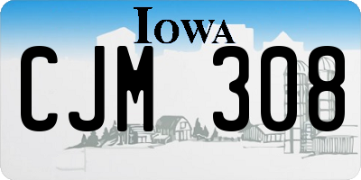 IA license plate CJM308