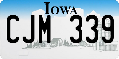 IA license plate CJM339