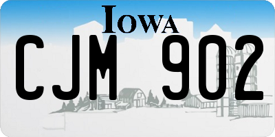 IA license plate CJM902