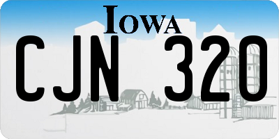 IA license plate CJN320