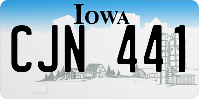 IA license plate CJN441