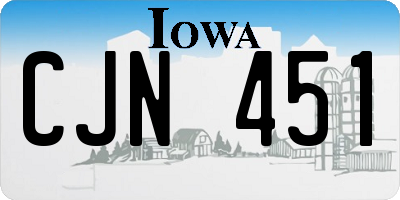IA license plate CJN451