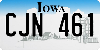 IA license plate CJN461