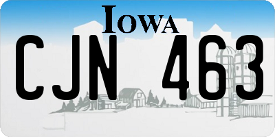 IA license plate CJN463