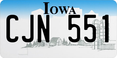 IA license plate CJN551