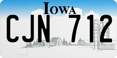 IA license plate CJN712