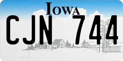 IA license plate CJN744
