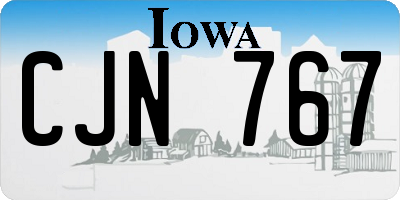 IA license plate CJN767