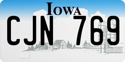 IA license plate CJN769