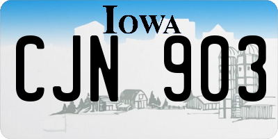 IA license plate CJN903