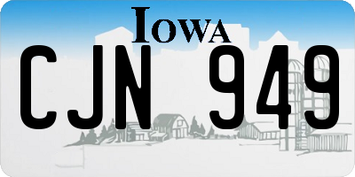 IA license plate CJN949
