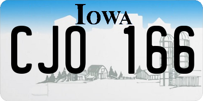 IA license plate CJO166