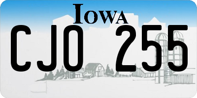 IA license plate CJO255