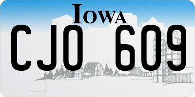 IA license plate CJO609