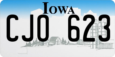 IA license plate CJO623